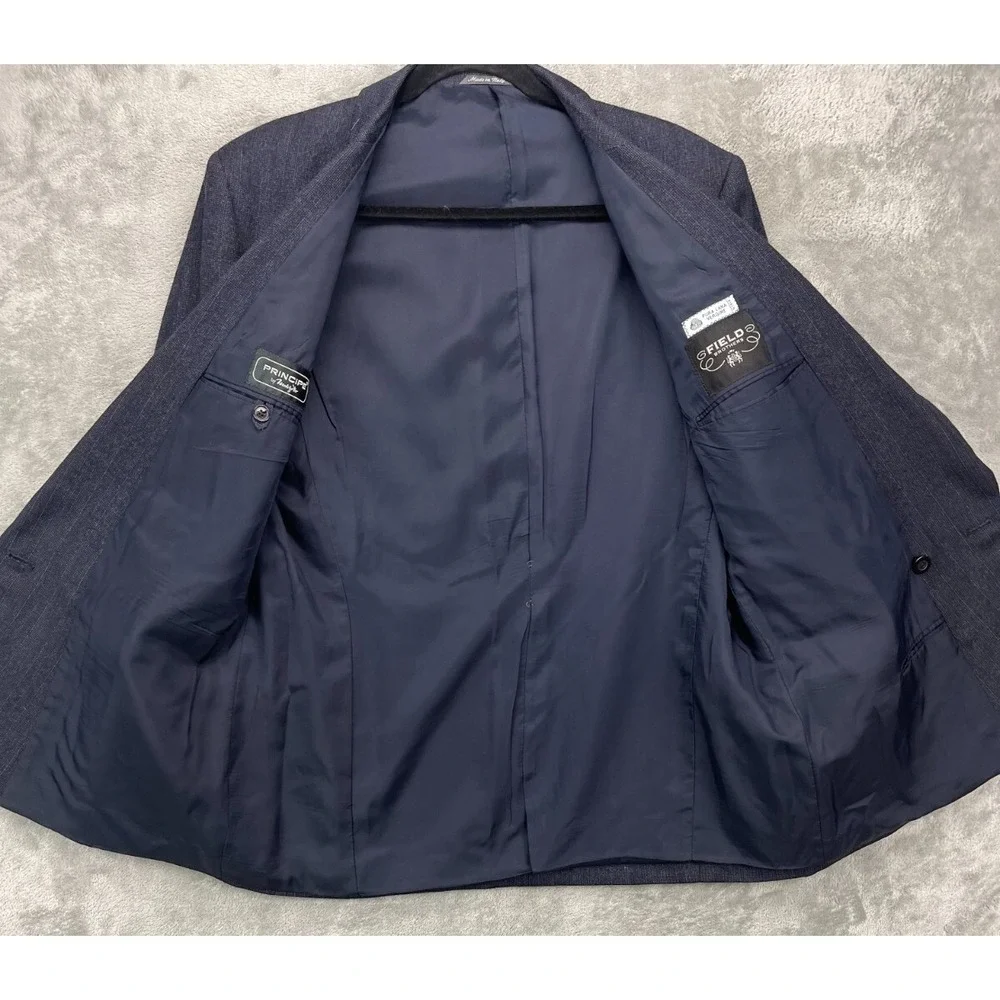 Principe by Marzotto Men's Double Breasted Jacket‎ US 42R Charcoal Made in Italy